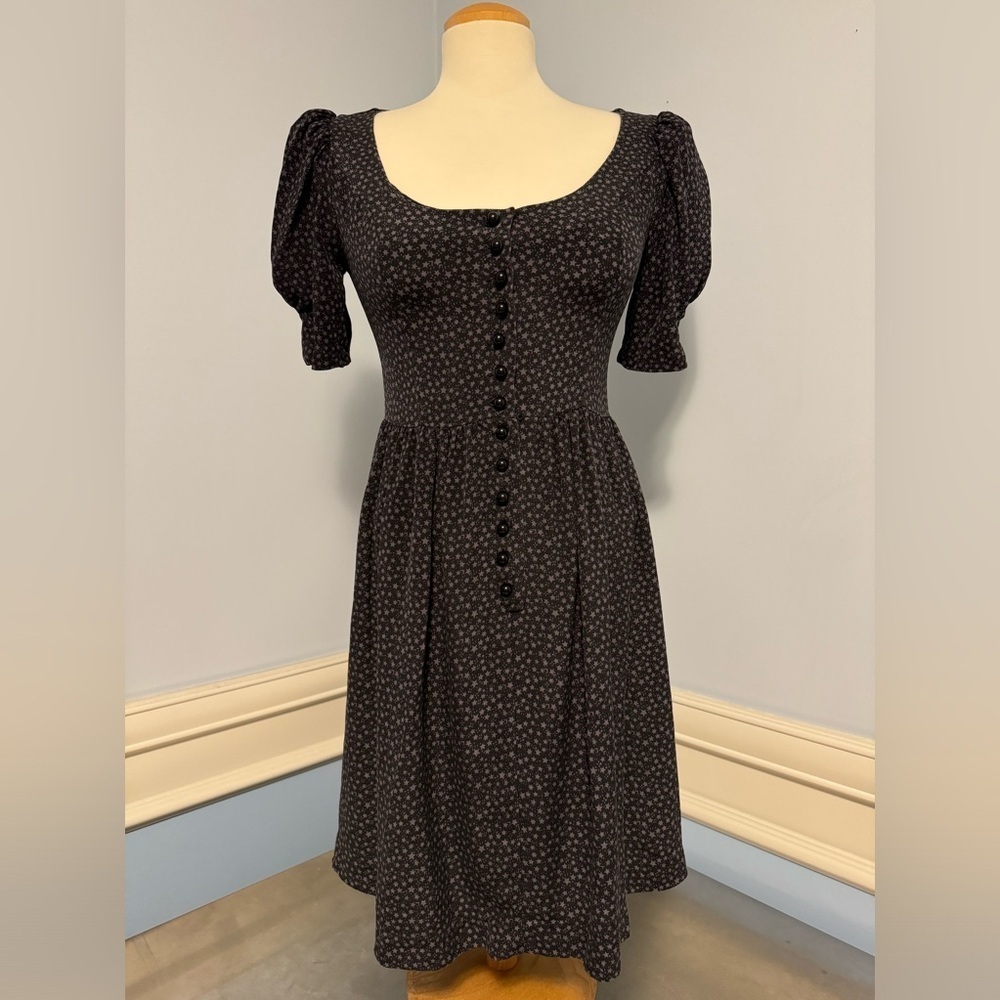 Jill Stuart - silk fit and flare midi dress